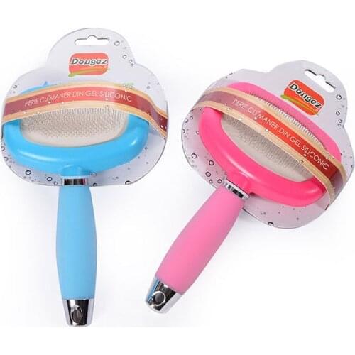 Professional Cat Dog Cleaning Products Pet Rake White Bag Comb Brush Fur Hair Shedding Trimmer Comb Grooming Rake Pet Supplies