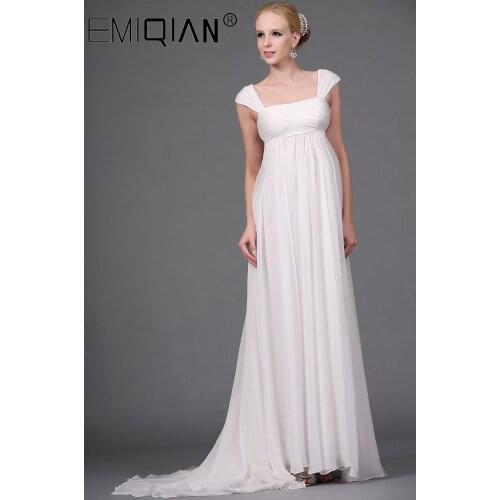 Vestido de Noiva Chiffon Wedding Dress High Waist Maternity Wedding Gowns for Pregnant Women Custom Made Empire Bride Dresses