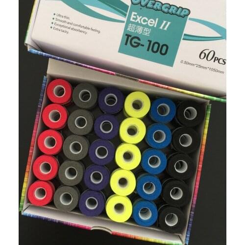 60pcss/lot Super thin TG-100 tacky feel overgrip/tennis racket/tennis racquet/badminton/padel tennis