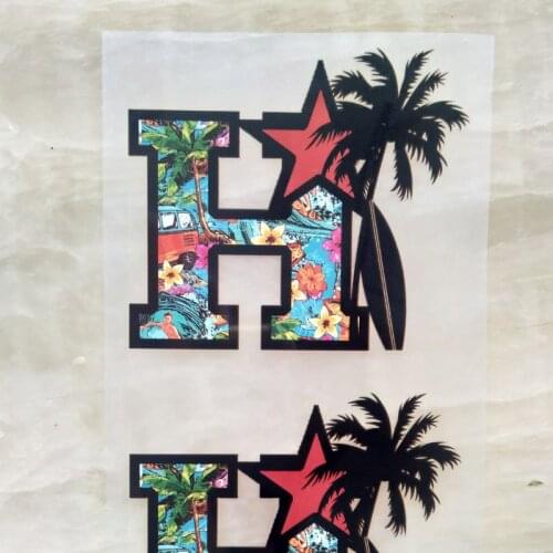 Heat Transfer Laser Guide Maker Customized Custom Name Brand Logo Heat Transfer Label Iron On Ladies Clothes