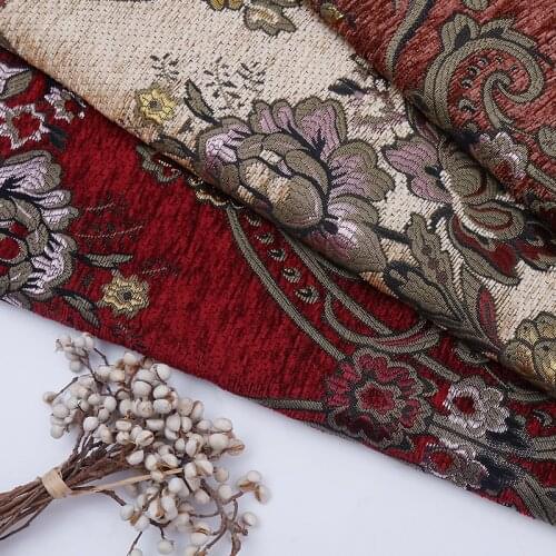 European style precision jacquard fabric for cushion sofa chair quilting sewing patchwork delicate tissue upholstery 145cm width