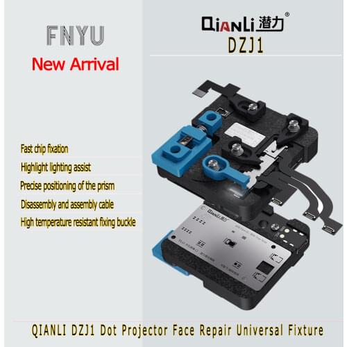 QIANLI DZJ1 Dot Projector Universal Fixture for X XS XS MAX XR 11 11PRO Max Matrix Repair Holder With Intelligent Light