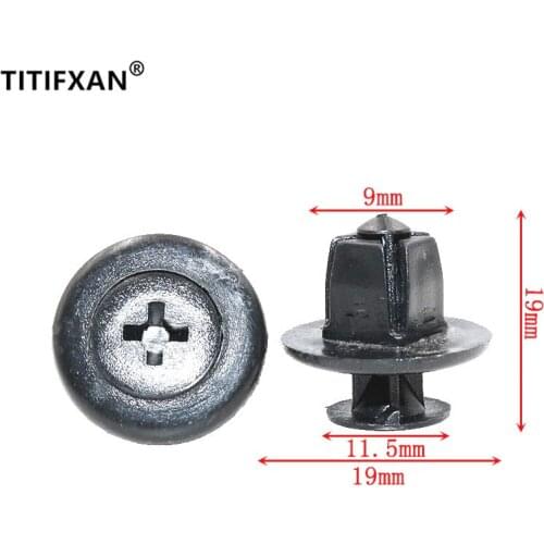 10PCS Car Rear Fender Leaf Lining Clasp Clip For Mitsubishi Outlander EX Lancer ASX Luxgen Plastic Fastener