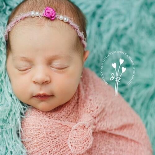 5pcs/lot mix color Newborn Stretch Knit Wraps Stretch Rayon Newborn Photo Wraps Baby Shower gift