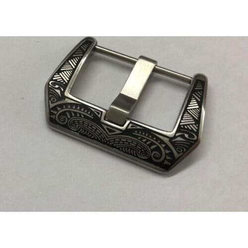 Watch accessories 22mm High quality 316L Stainless steel vintage engraved Watch buckle