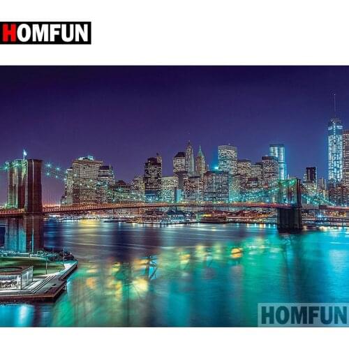 HOMFUN Full Square/Round Drill 5D DIY Diamond Painting "Beauty "Embroidery Cross Stitch 5D Home Decor A02616