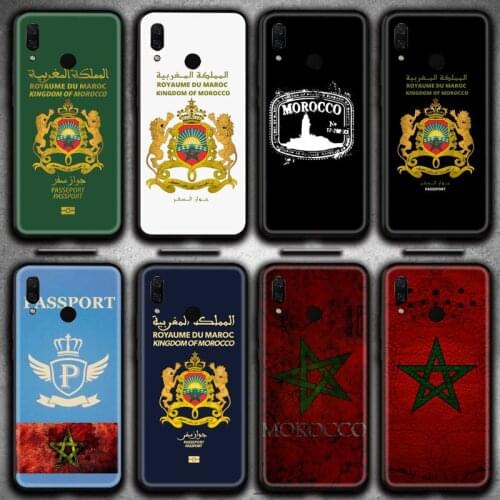 Morocco Flag Passport Phone Case Huawei Y6P Y8S Y8P Y5II Y5 Y6 2019 P Smart Prime Pro