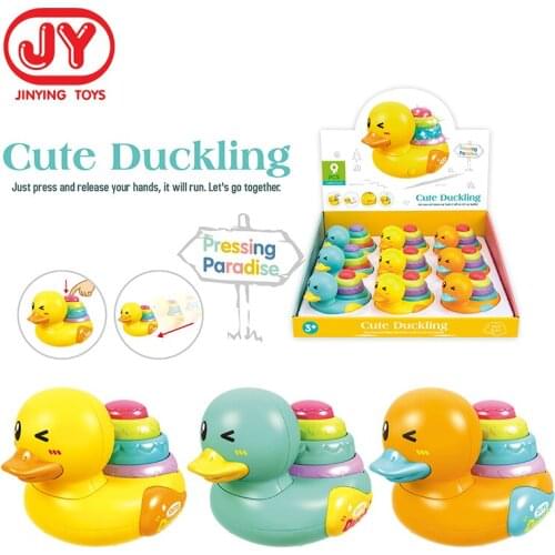 Kids Toys Yellow Duck Motor Toys Cute Cartoon Press Clockwork Pull Back Boy Girl gift Toys Moveable Wind Up Toys For Children