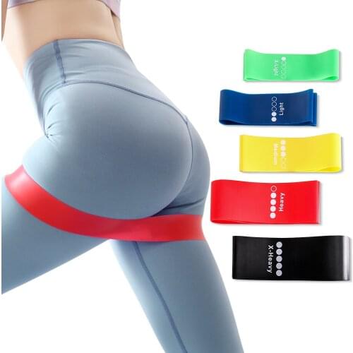 Yoga Resistance Rubber Bands Fitness Elastic Bands for Legs Butt Training Fitness Gum Pilates Sport Crossfit Workout Equipments