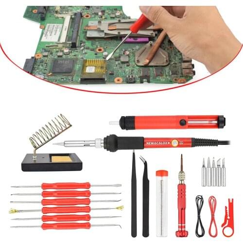 Electric Soldering Iron Portable Soldering Iron Electric Tip Solder for Soldering Welding Equipment 60W 110V US