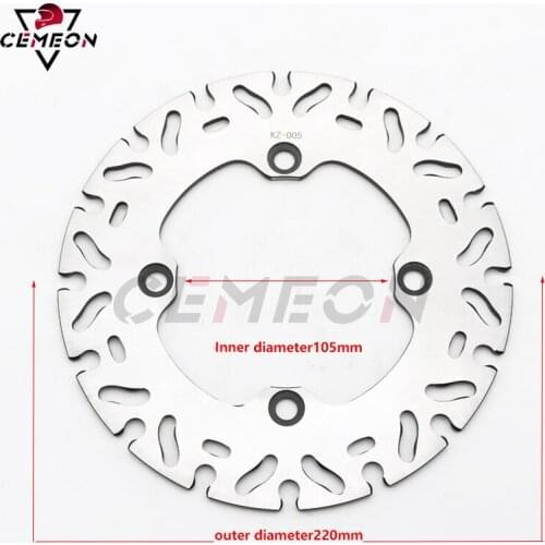 Honda Hornet CB250 CB600 CBR600F CBR600RR CBR900RR CBR1000RR VTR1000F XR650 Rear Brake Disc Rotor Rear Brake Disc