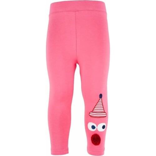 Baby girl Pink Pompom Leggings