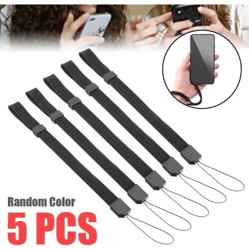 Mayitr 5pcs Universal Wrist Straps Colorful Wrist Strap For Phone MP3 Player Game Remote Controller