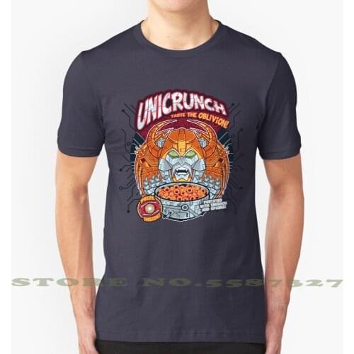 Unicrunch Fashion Vintage Tshirt T Shirts Cereal Robot Villain Pinteezy Scifi Transform Cornflakes
