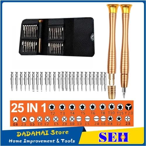25 In 1 Precision Screwdriver Set Multifunctional Torx Opening Repair Tool Mini Hex Bit Set Screwdriver for Xiaomi Phone PC