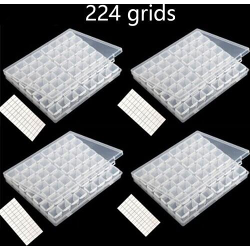 New Hot Sale 28/56 Grid Diamond Embroidery Accessories Diamond Painting Box Cross Stitch Box Storage Storage Box