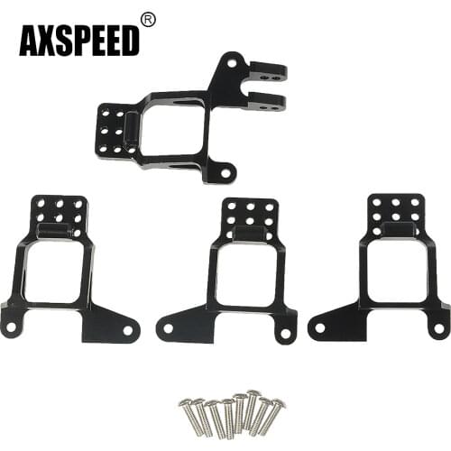 AXSPEED 4PCS Aluminum Front & Rear Shock Towers Mount for Traxxas TRX-4 1/10 RC Crawler Car Upgrade Parts