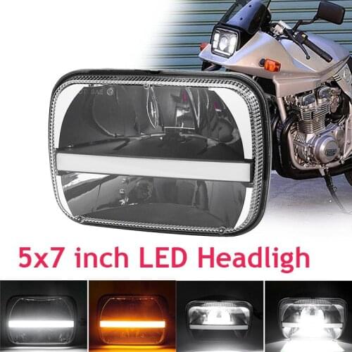 7x6 LED Headlights H4 Light For Suzuki Katana Kawasaki GPZ 750 900