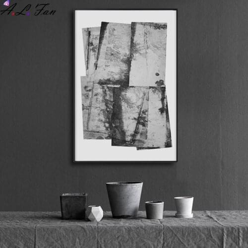 Modern black and white abstract paintings porch aisle decorative painting living room sofa background model room soft paint