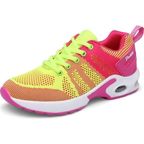 Sports Shoes For Women Female Breathable Cushion Shoes Woman Air Mesh Running Shoes Lightweight Travel Shoes Sneakers Yoga