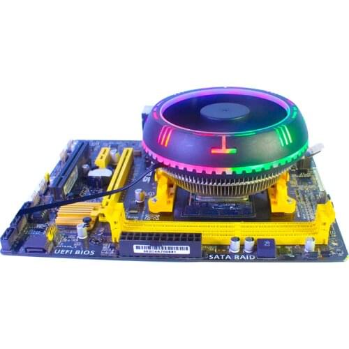 LED CPU Cooler Cooling CPU fan PC Cooling 120mm fan Radiator for LGA 775 1150 1151 1155 1156 1366 X79 X99 AMD AM3 AM4