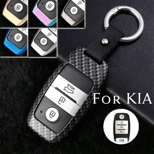 Zinc Alloy Smart Remote Car Key Fob Keychain Cover Case Holder Protector For KIA Optima Sorento Soul Niro Accessories Shell