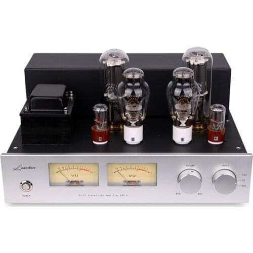 300b push 845 Class A tube amplifier power amplifier HIFI audio, output power 25W × 2 (RMS / 8Ω), distortion < 1% (1kHz)
