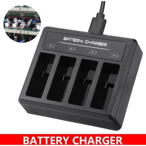 BEESCLOVER Professional Type C Battery Charging Stock Station DC 5V 2A Battery 4-Slot Charger 70x60x20mm For Gopro5.6.7.8 r57