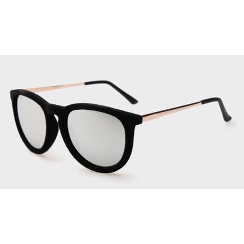 Retro ladies Women velvet female sunglasses Color cat eye brand retro De Sol Sun glasses Original sunglasses for women