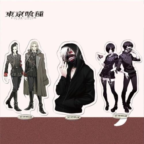 1pcs Tokyo Ghoul Cosplay Acrylic Stand Model Plate Desktop Decor Anime Accessories Kaneki Ken Haise Sasaki Figure Standing Model
