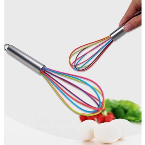 1pcs Drink Whisk Mixer Egg Beater Silicone Egg Beaters Kitchen Tools Hand Egg Mixer Cooking Foamer Wisk Cook Blender