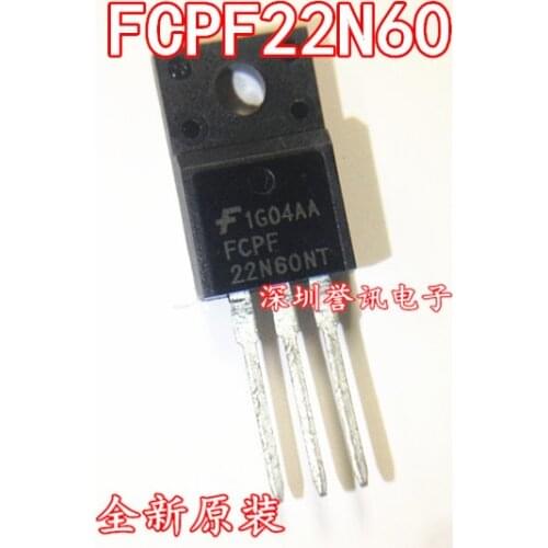 100% New original 22N60 FCPF22N60NT FQPF22N60