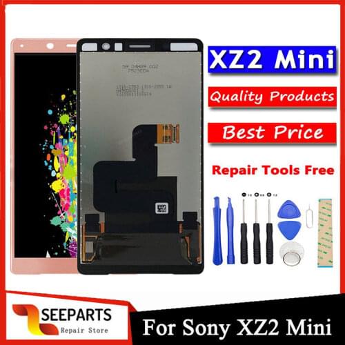 100% Tested 5.0'' For Sony Xperia XZ2 Compact LCD Display Touch Screen Digitizer Assembly Replacement For Sony XZ2 Mini LCD