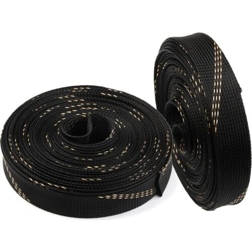 15M 30mm Braided Cable Sleeve Wire Sleeving Wrap Cable Insulation Nylon Sheath Cable Sleeve PET Braided Expandable