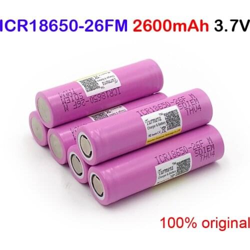18650 Battery rechargeable 18650 26FM torch 18650 flashlight 18650 ICR18650-26FM 2600mAh 3.6v charge