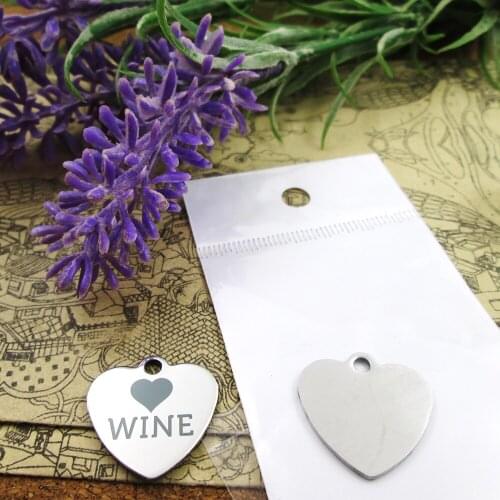 20pcs--"love wine"stainless steel charms more style for choosing DIY Charms pendants for necklace