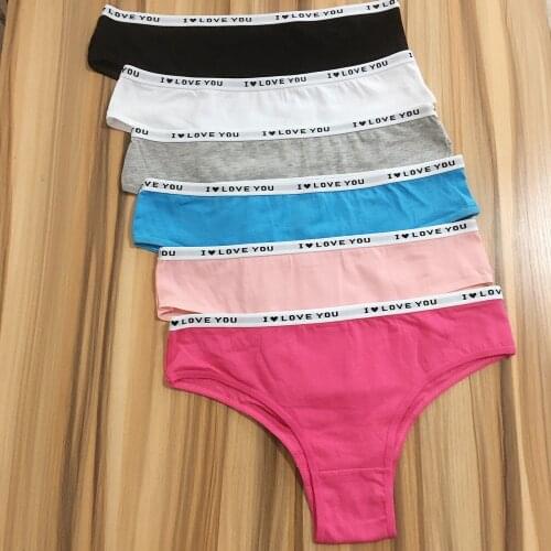 3 Pcs/lot Ladies Solid Soft Underwear Lingerie Cotton Sexy Panties For Women Briefs Underpants Female Pantys Bragas Mujer