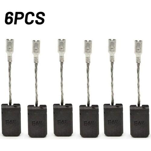 6Pcs 5*10*17mm Carbon Brushes Motor Carbons Carbon For Bosch GWS 1000 1100 1400 10 11 14 15-125 Repair Intermittent Motors