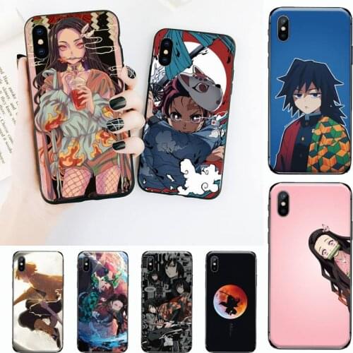 Demon Slayer Phone Case for iPhone 11 12 mini pro XS MAX 8 7 6 6S Plus X 5S SE 2020 XR