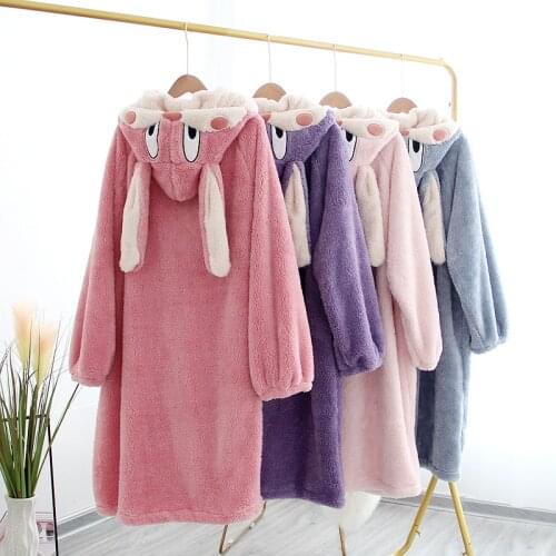 Flannel Bathrobe Women Winter Thick Warm Velvet Robes Pajamas For Couple Plus Size Long Bath Dressing Gowns Female Home Robe