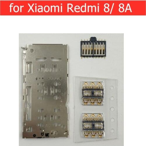 For Xiaomi Redmi 8/ 8A SIM Card Reader Card Slot Tray Holder Connector Socket Repair Spare Parts