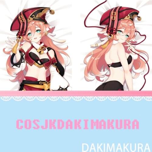 Genshin Impact Yan Fei Anime Game Female Dakimakura Body Hugging Pillow Cover Otaku Pillow Case High Quality Cosplay Xmas Gifts