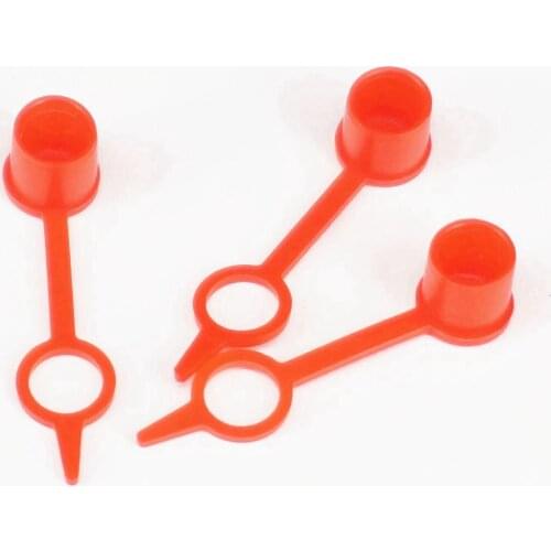 LOT 100 M6 Grease Fitting Caps Red Dust Caps For Grease Zerk Nipple Machine Tool Accessories