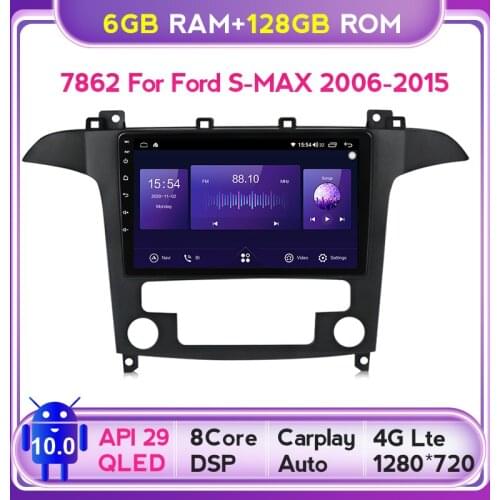Mekede QLED Screen 1280*720 Android 10.0 For Ford S-MAX S MAX 1 2006 - 2015 Car Radio Multimedia Video Player Navigation GPS