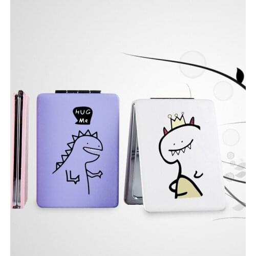 Love Cute Makeup Mirror with Double Side for Girls Couple Portable Folding Magnifying Pocket Cosmetic Compact Vanity Mirrors