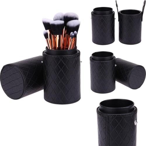 Makeup pen set Travel PU Leather Cosmetic Brush Box Empty Holder Cosmetic Brush Bag Brushes Organizer Make Up Tools
