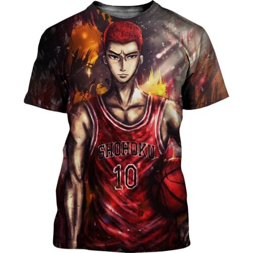 2021 Anime Slam Dunk Men/women New Fashion Cool 3D Printed T-shirts Casual Harajuku Style Popular Tshirt Streetwear OversizeTops