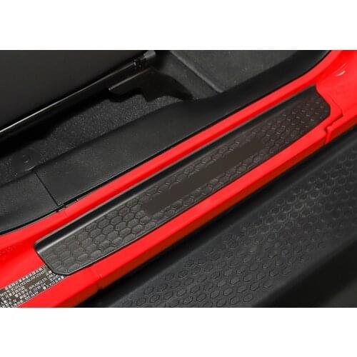 Door Plate Sill For Jeep Wrangler JL 2018 Accessories Car Door Panels Car Styling Interior Cover