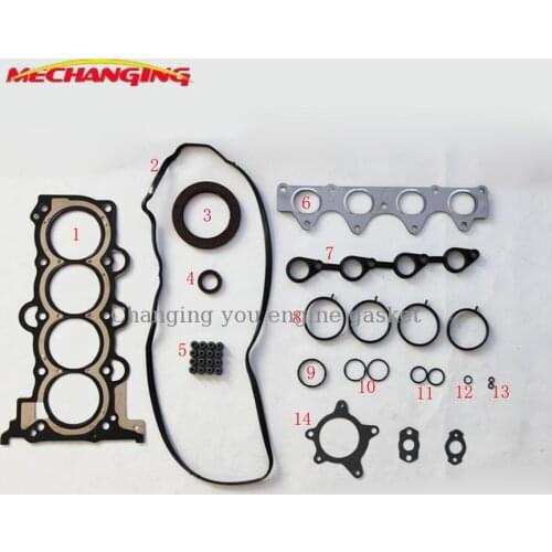 For HYUNDAI I20 I30 G4FC G4FA Cylinder head gasket Automotive Spare Parts Overhaul Package Full Set Engine Gasket 20910-2BC01A