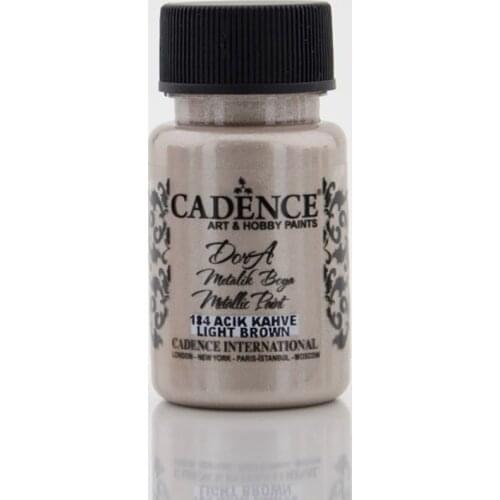 Cadence Dora Silvery Metallic Paint 184-Acı Coffee 50ml